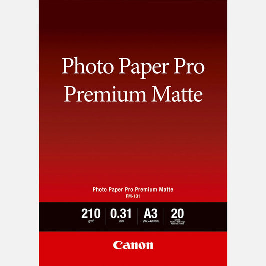 Canon PM-101 Premium Matte Photo Paper A3 - 20 Sheets