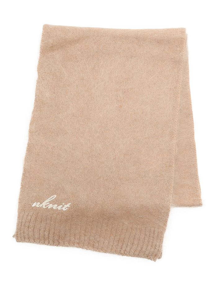 cashmere brushed KNIT muffler
