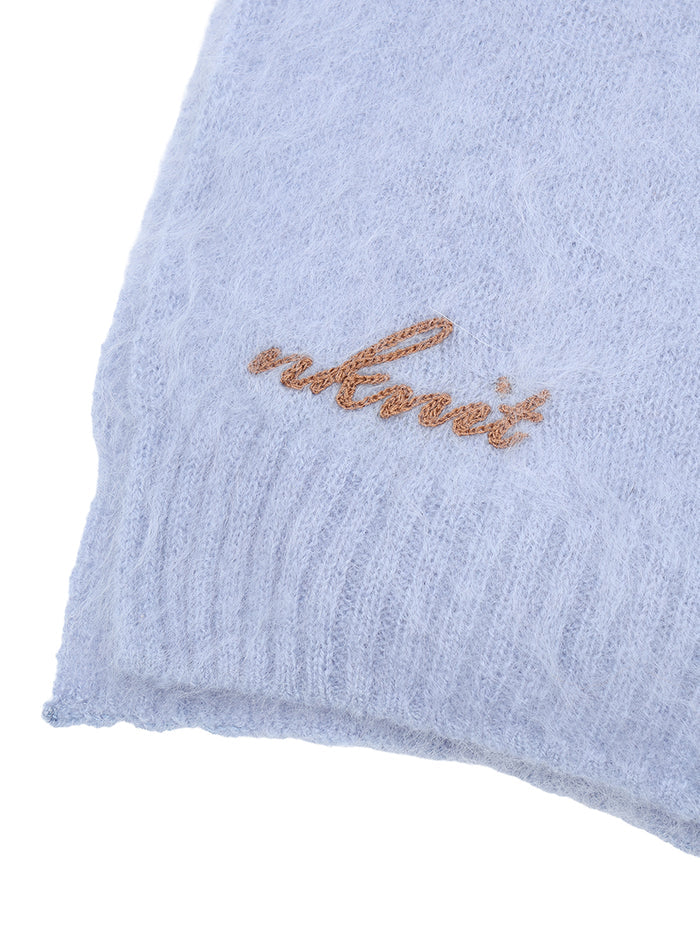 cashmere brushed KNIT muffler
