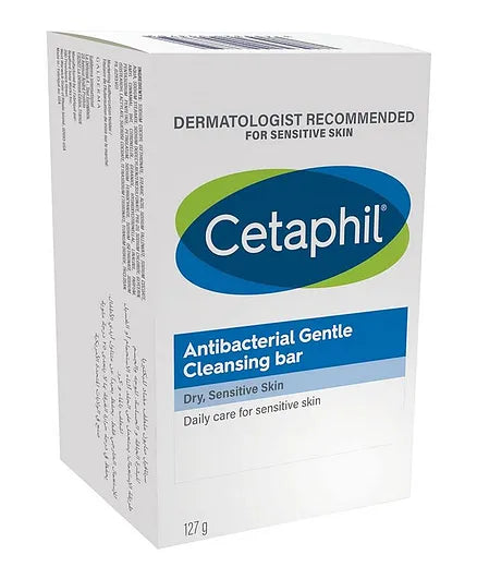 Cetaphil Antibacterial Gentle Cleansing Bar - 127 Grams