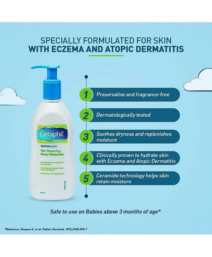 Cetaphil Restoraderm Body Lotion Moisturizer 295ml