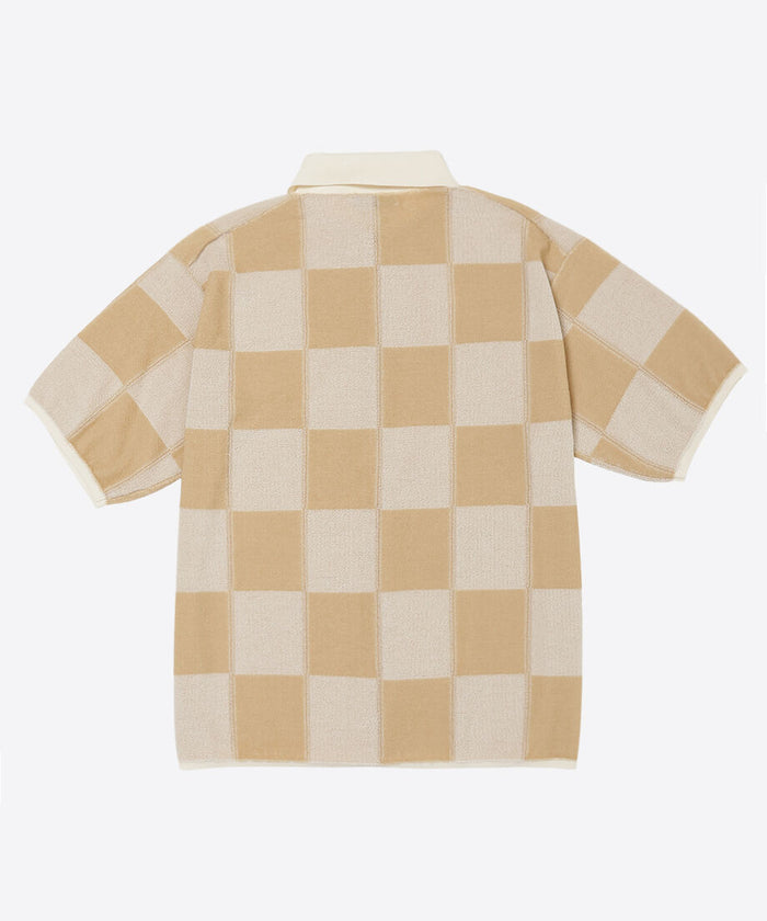 check pattern knit shirt_7