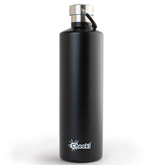 Cheeki 1L Stainless Steel Insulated Bottle - Matte Black