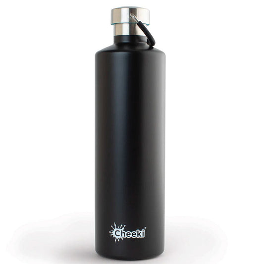 Cheeki 1L Stainless Steel Insulated Bottle - Matte Black