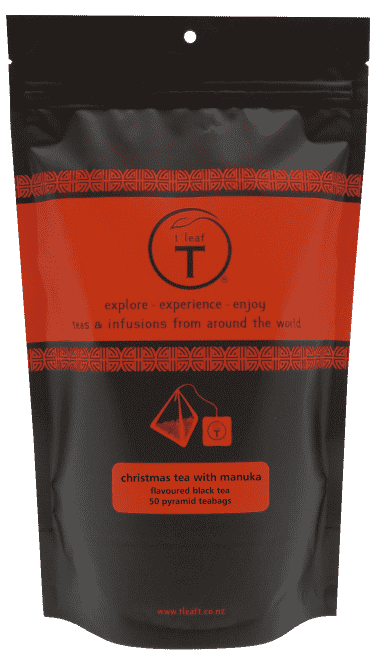 Christmas tea with NZ manuka pyramids - t leaf T | teas and infusions from around the world