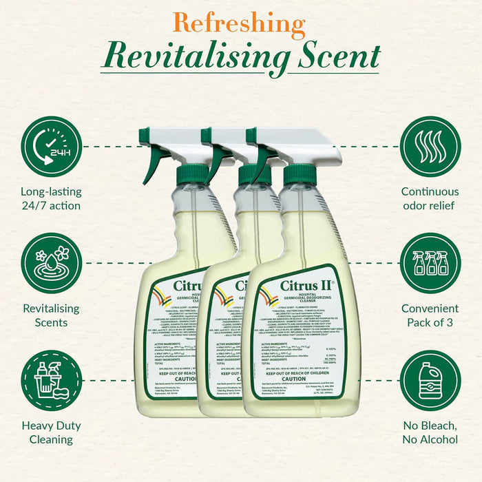 Citrus II Germicidal Deodorizing Cleaner 22 oz - 633712927-Single - LL Medico