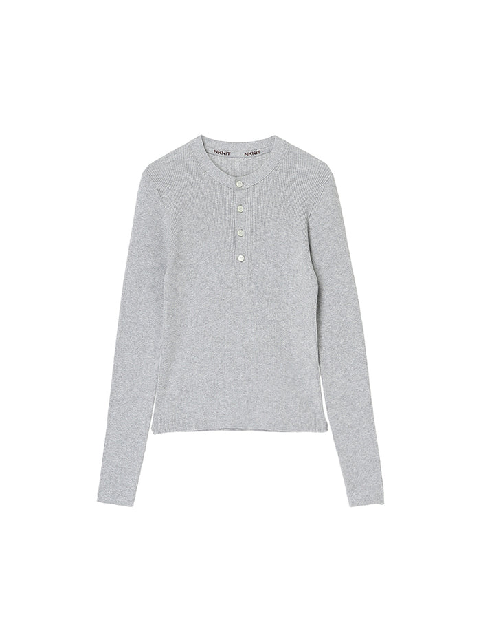 cotton henley KNIT