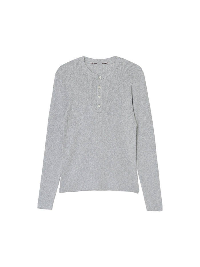 cotton henley KNIT