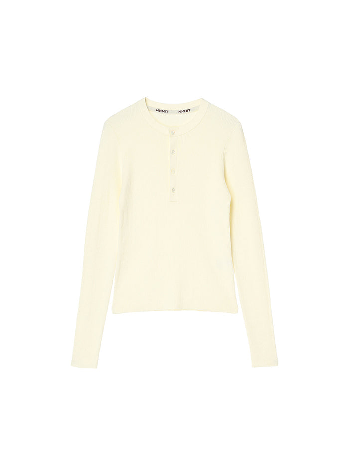 cotton henley KNIT