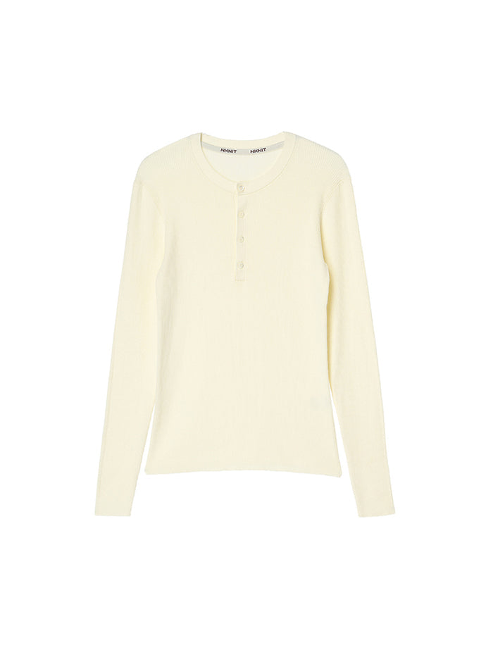 cotton henley KNIT