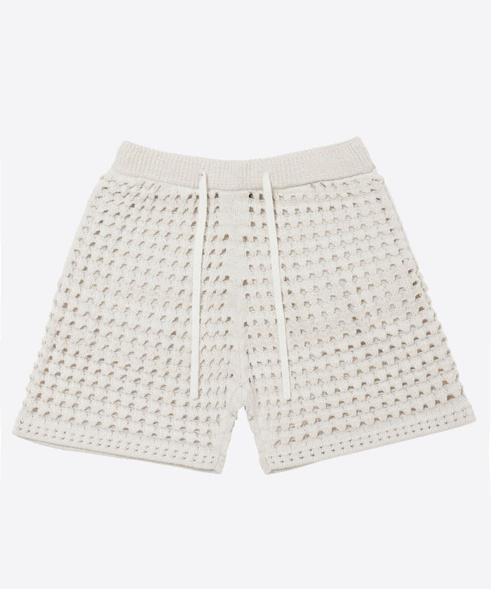 cotton mesh knit short pants_5