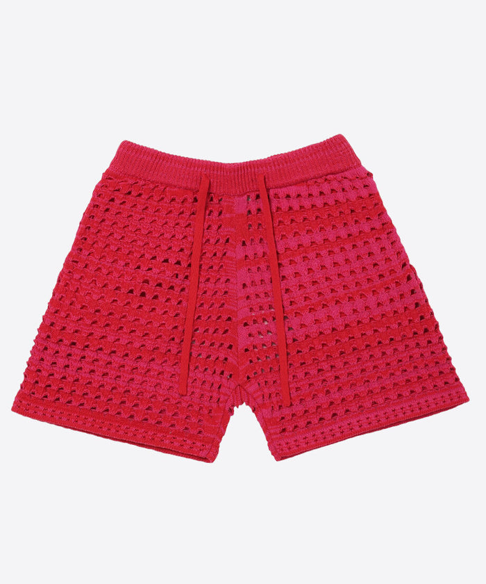 cotton mesh knit short pants_7