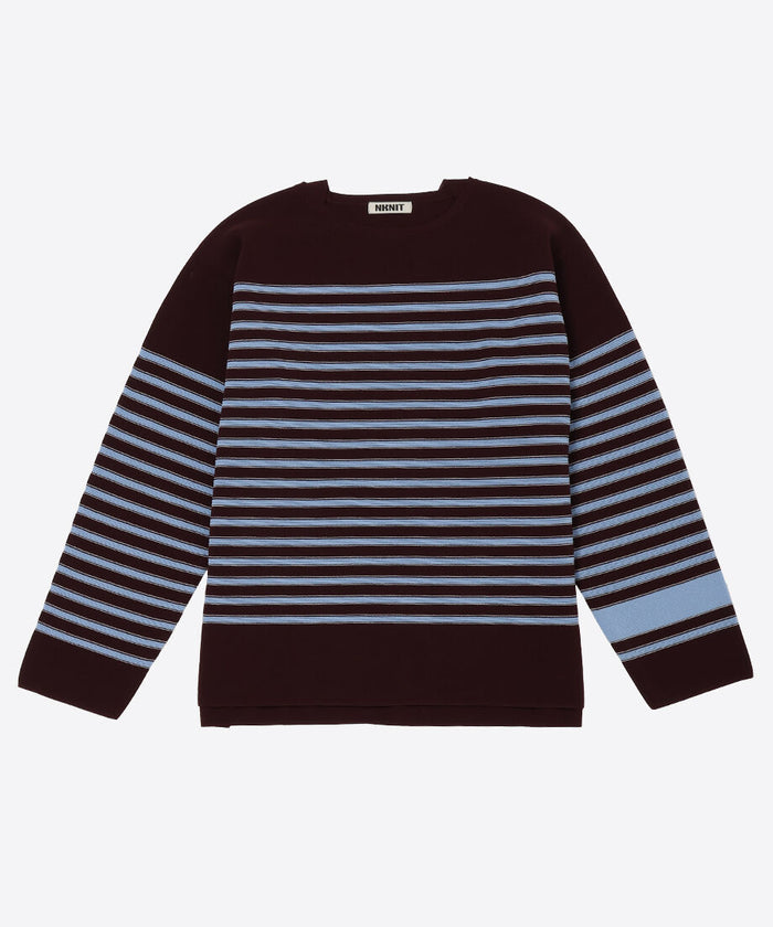 cotton nylon striped knit_2
