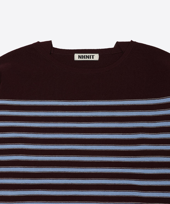 cotton nylon striped knit_5