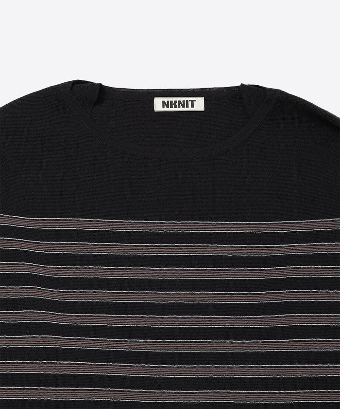 cotton nylon striped knit_8