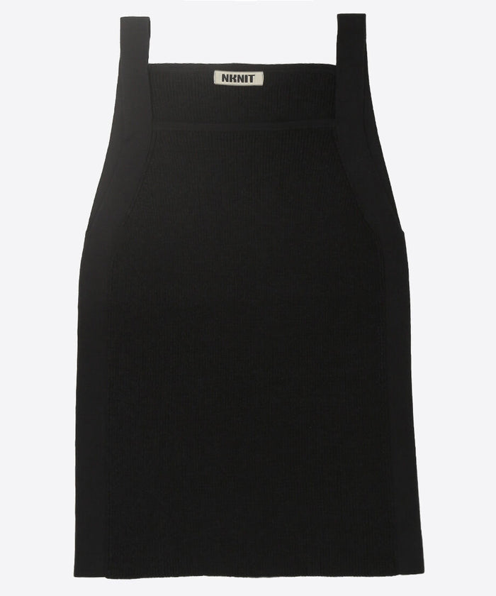 cotton rib square knit tank top_4