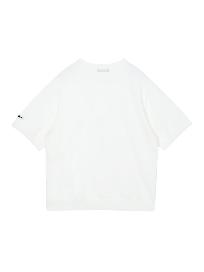 cotton/acetate KNIT t-shirt（large)