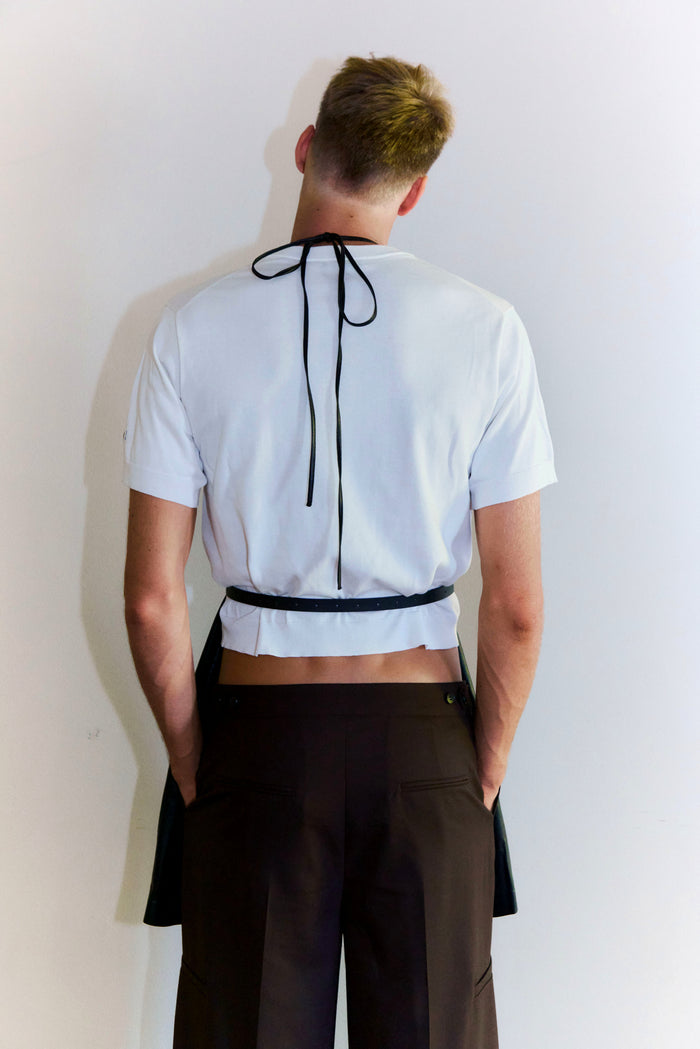 cotton/acetate KNIT t-shirt(medium)