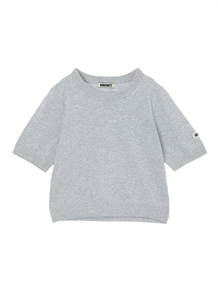 cotton/acetate KNIT t-shirt（mini)