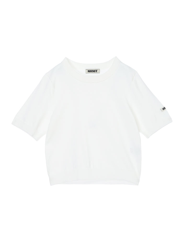 cotton/acetate KNIT t-shirt（mini)