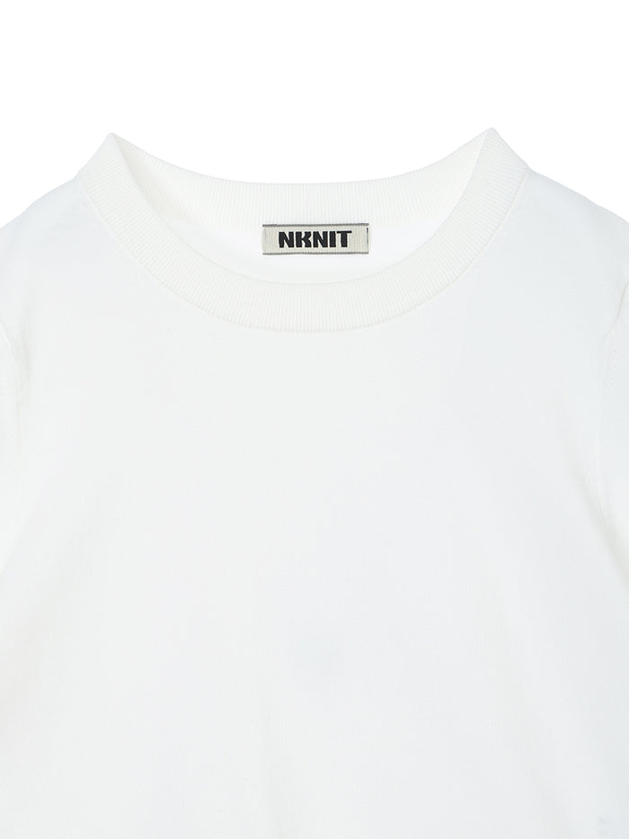 cotton/acetate KNIT t-shirt（mini)