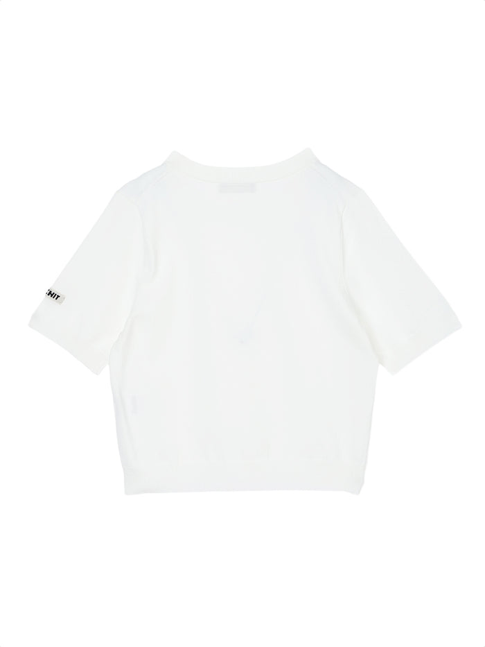 cotton/acetate KNIT t-shirt（mini)