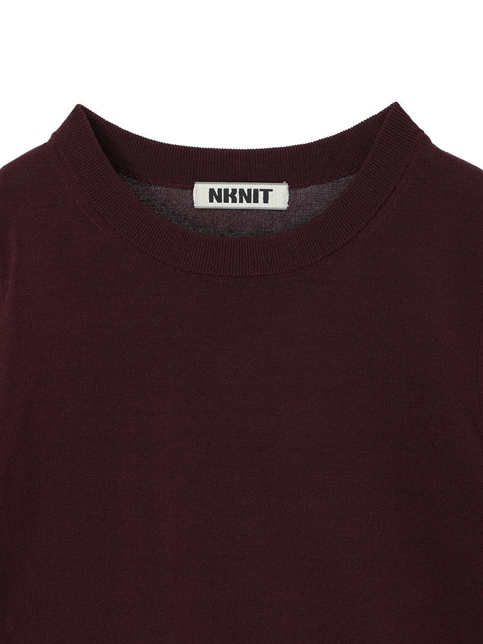 cotton/acetate KNIT t-shirt（mini)