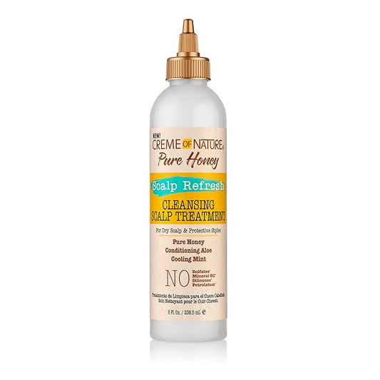Creme of Nature Pure Honey Scalp Refresh Cleansing Scalp Treatment 8oz