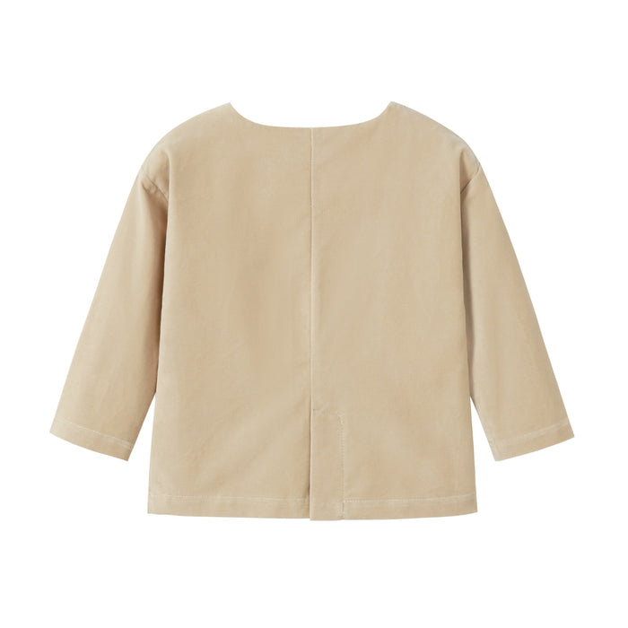 Crushed Velour Tan Blazer