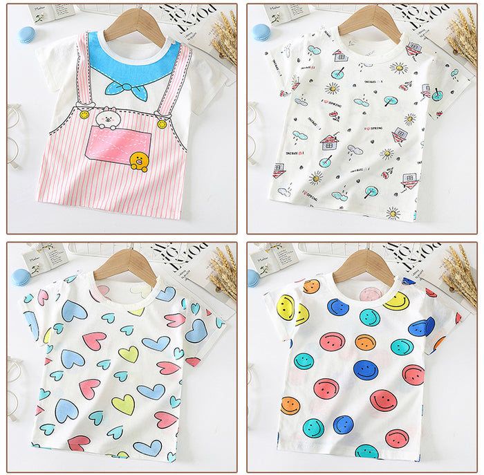 Cute Cotton Short-Sleeve Baby T-Shirts