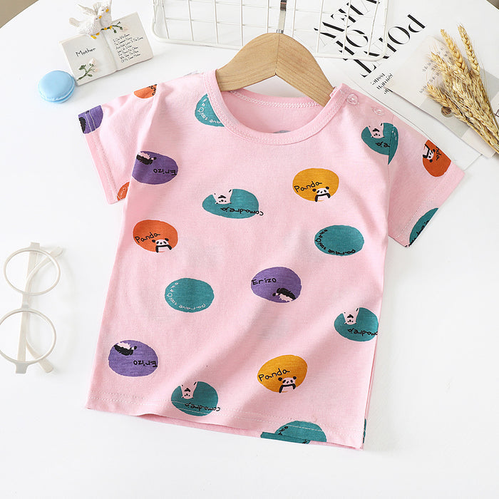 Cute Cotton Short-Sleeve Baby T-Shirts