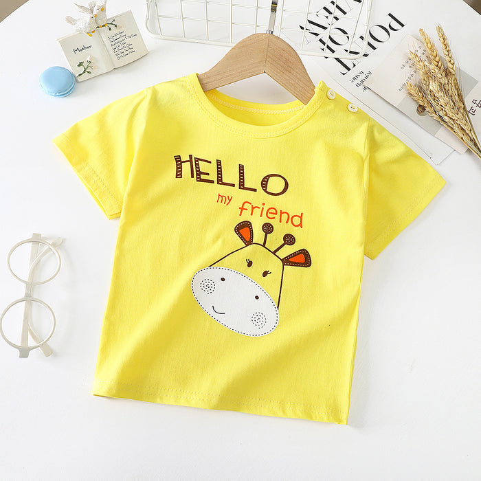 Cute Cotton Short-Sleeve Baby T-Shirts