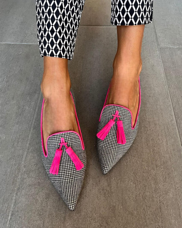 Davina™ | Elegant Fringe Loafers