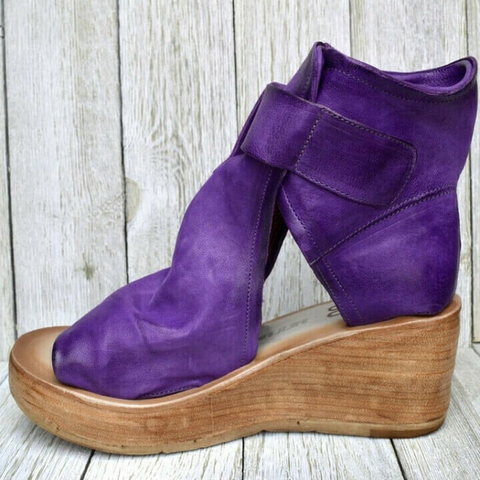 Dawn™ | Wedge Sandals with Buckle in Boho Style
