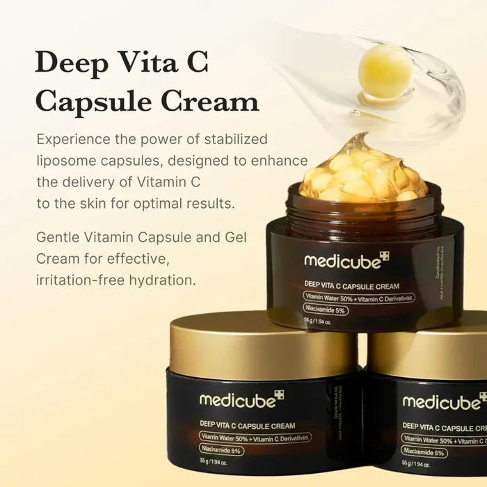 Deep Vita C Capsule Cream 55g - Moisturiser Medicube Face Moisturizers