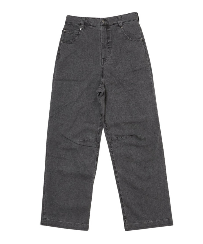 denim high waist long pants_4