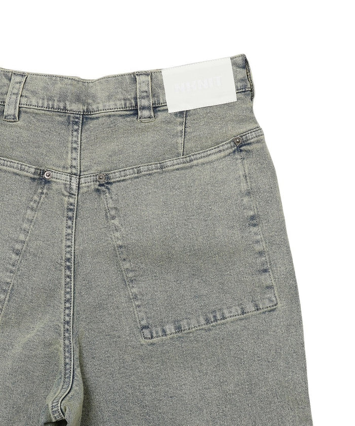 denim high waist long pants_7