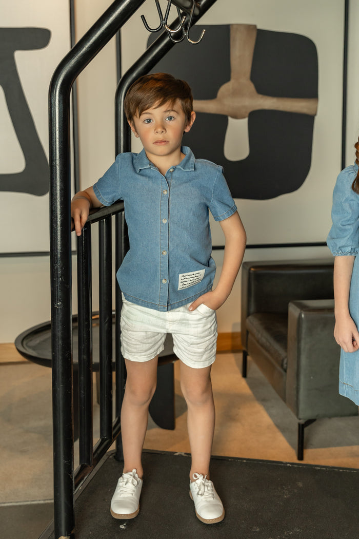 Denim Label Shirt