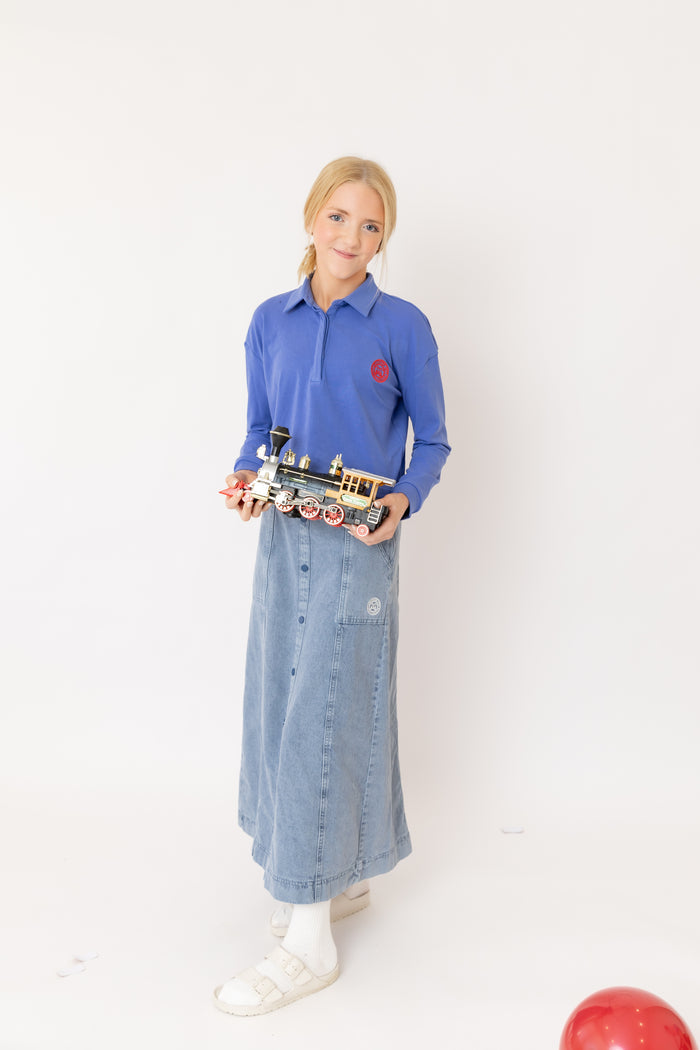 Denim Skirt Maxi