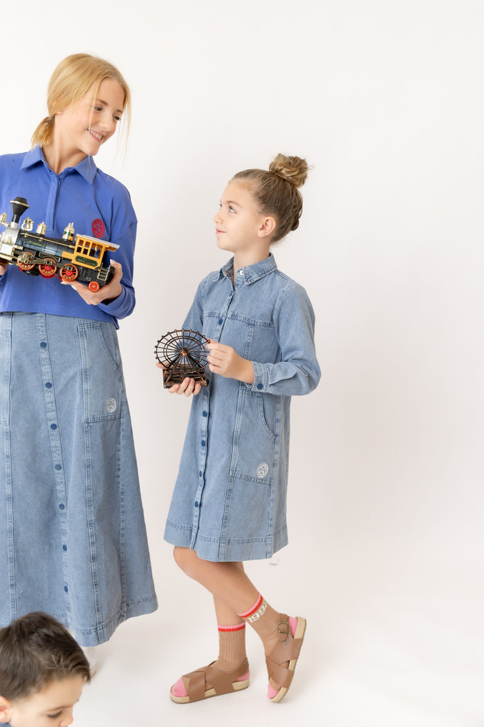 Denim Skirt Maxi