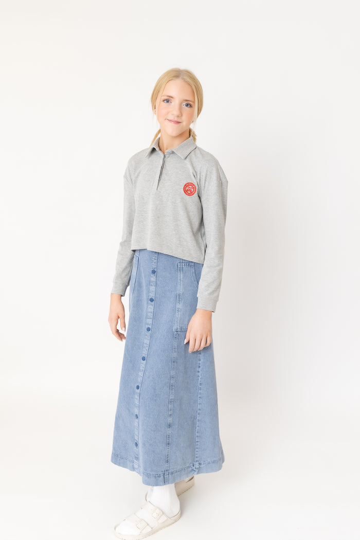 Denim Skirt Maxi