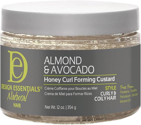 Design Essentials Almond and Avocado Honey Curl Forming Custard 12oz