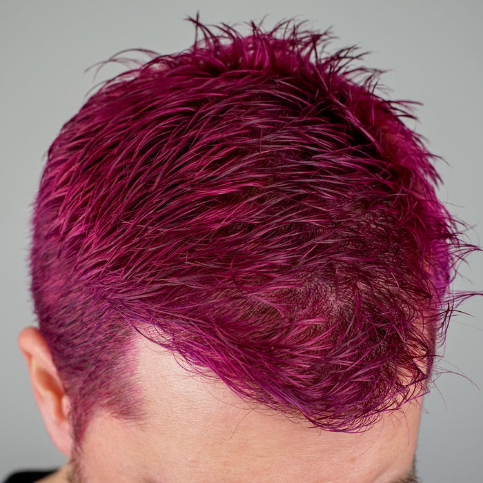 A man with Divine Wine hair color by MANIC PANIC