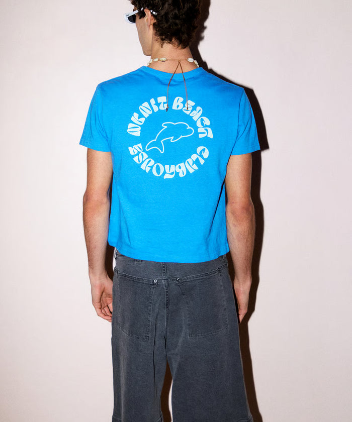 dolphin print T-shirt