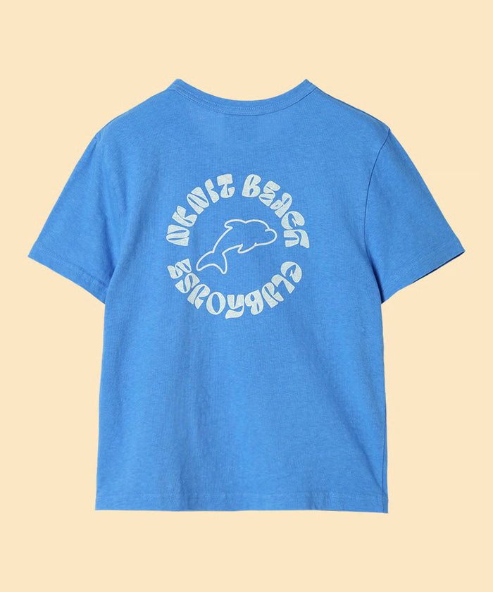 dolphin print T-shirt
