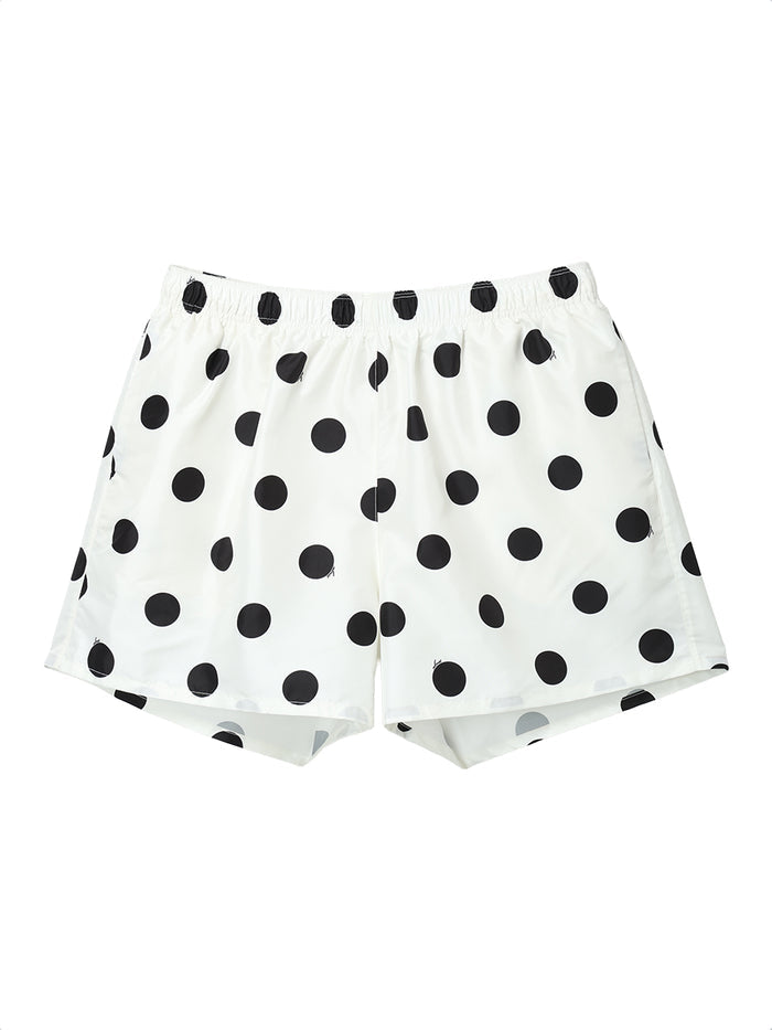 dot swim shorts