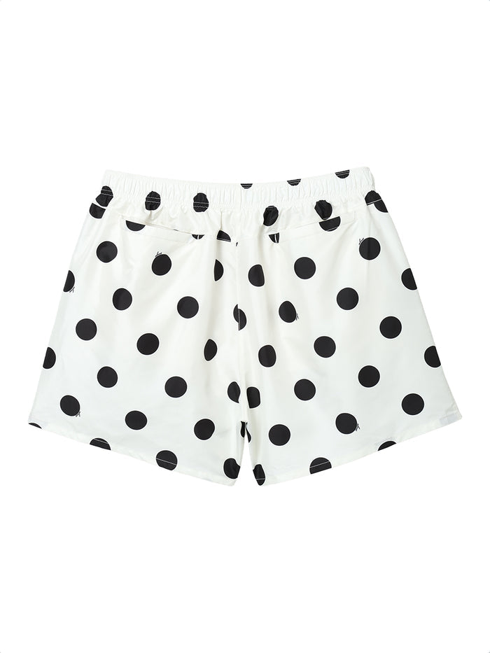 dot swim shorts
