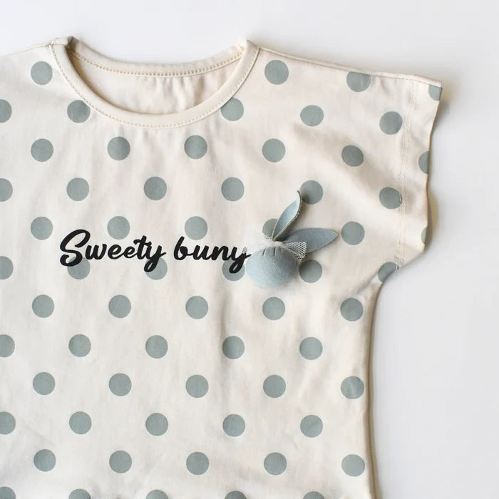 Dotted Charm Girls Casual Set