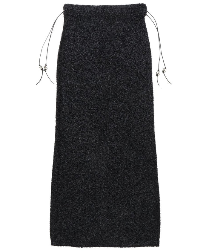 dry shaggy KNIT long skirt_4
