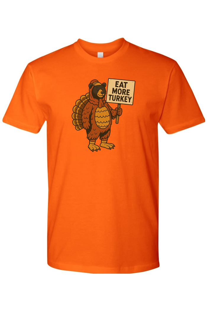 Eat More Turkey Bear Short Sleeve Crew